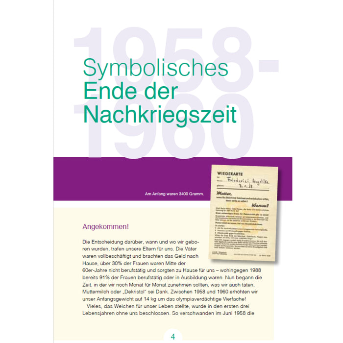 Buch - Wir vom Jahrgang Ost 1958, 64 Seiten