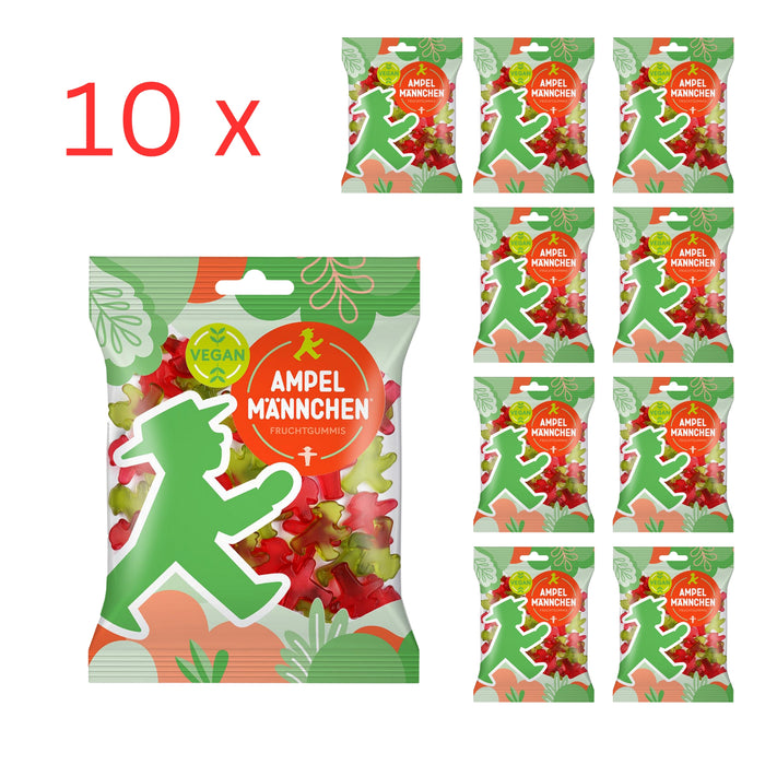 Ampelmann Fruchtgummi Tütchen, 10x 20g