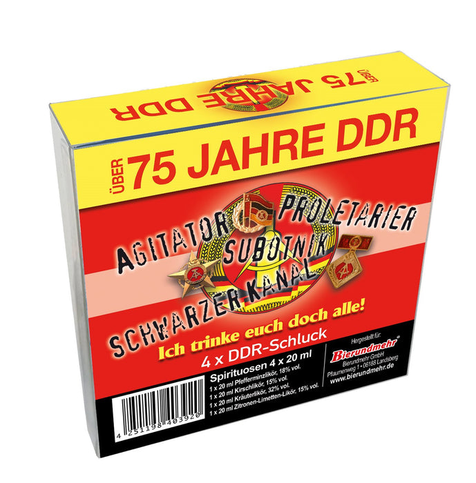 DDR Spaßliköre über 75 Jahre DDR 4x0,02l