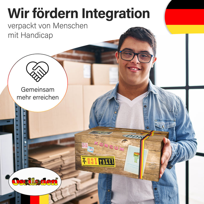 Ostpaket "SÜSSIGKEITEN BOX XXL" mit Buch - Marken der DDR