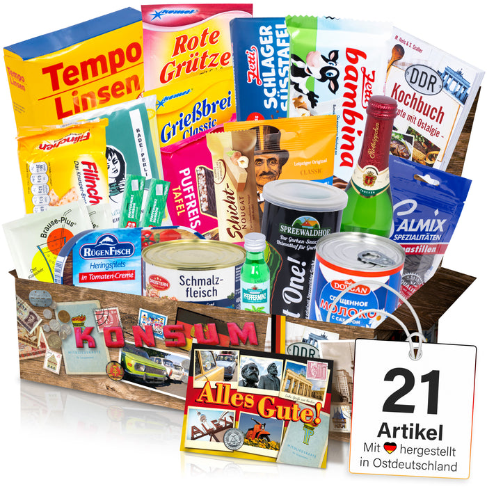 Geschenkset Ostpaket "DDR SPEZIALITÄTEN BOX XXL"