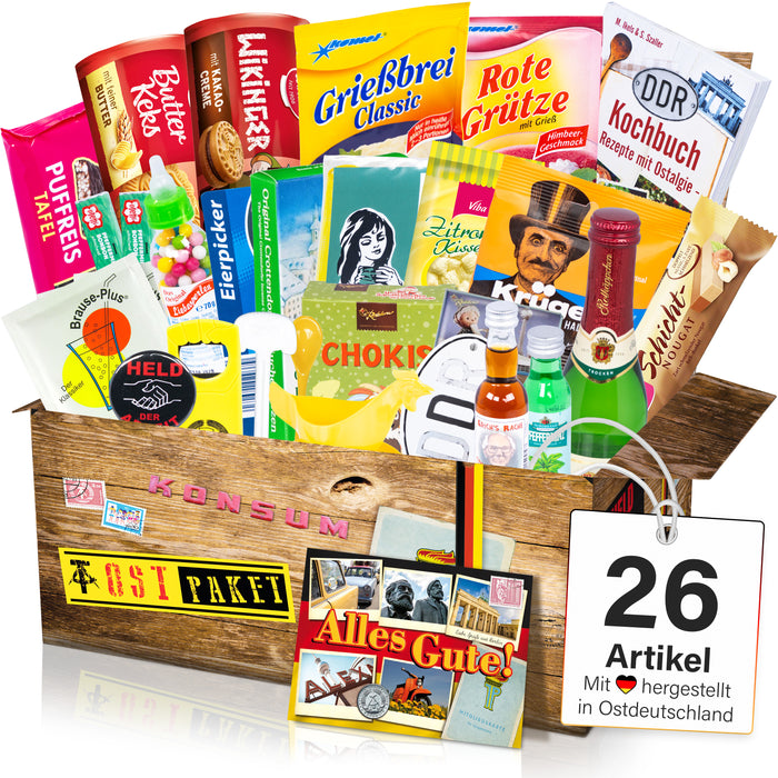 Geschenkset Ostpaket "26x DDR Produkte“