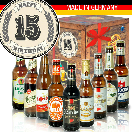 15 Zahl - Geschenkbox "Ostbiere" 9er Set - Ossiladen I Ostprodukte Versand