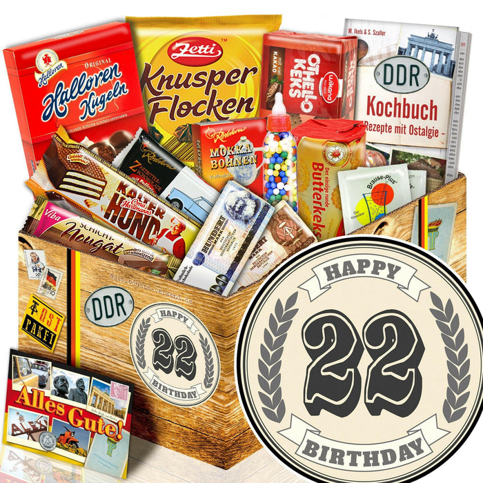 22 Zahl - Süßigkeiten Set DDR L - Ossiladen I Ostprodukte Versand