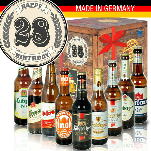 28 Zahl - Geschenkbox "Ostbiere" 9er Set - Ossiladen I Ostprodukte Versand