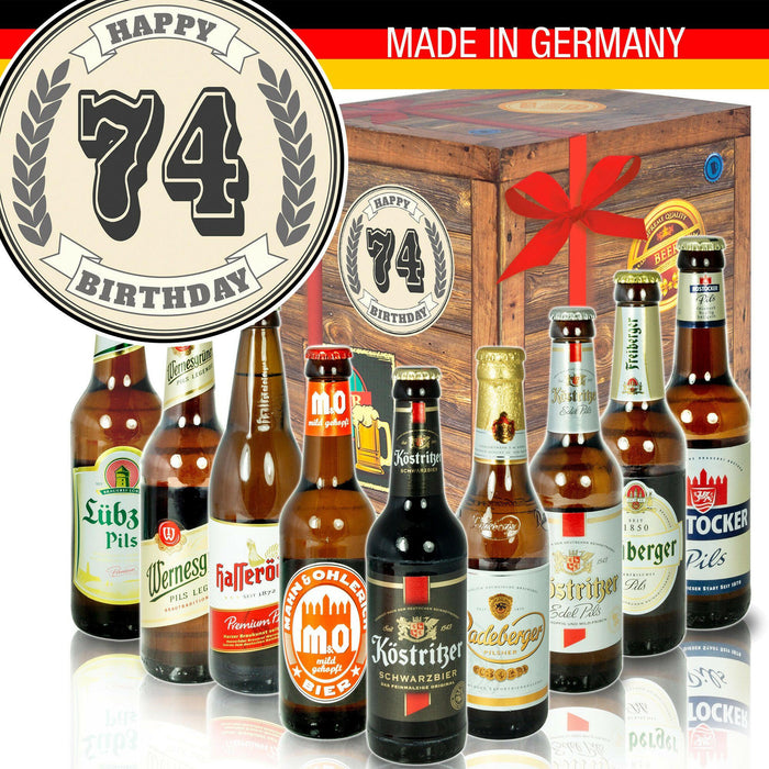 74 Zahl - Geschenkbox "Ostbiere" 9er Set - Ossiladen I Ostprodukte Versand