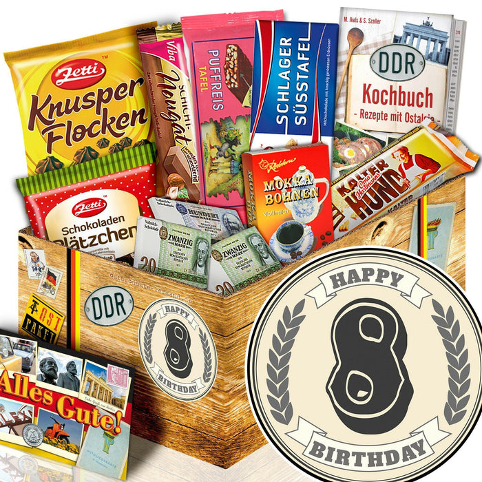 8 Zahl - Geschenkset Ostpaket "Schokoladenbox M" - Ossiladen I Ostprodukte Versand