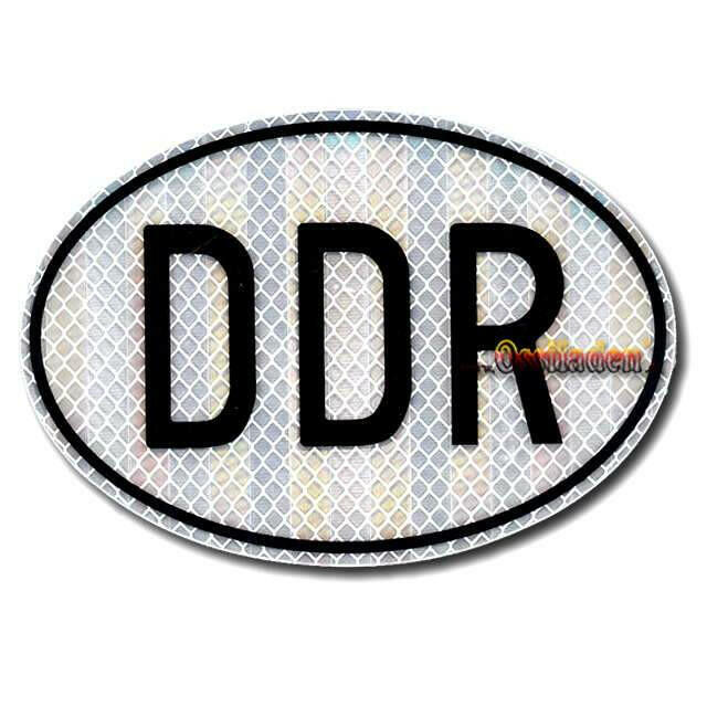 DDR - Autoaufkleber (mit Reflektion)