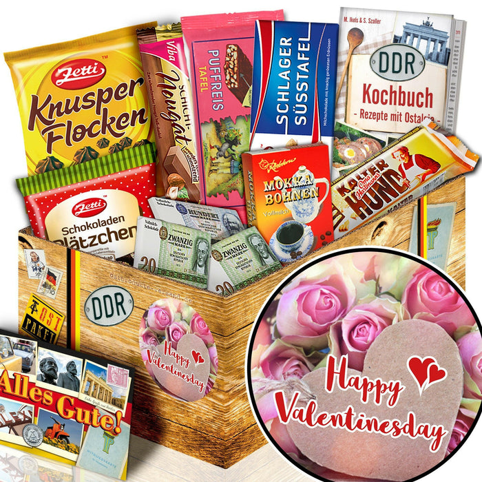 Happy Valentinesday - Geschenkset Ostpaket "Schokoladenbox M" - Ossiladen I Ostprodukte Versand