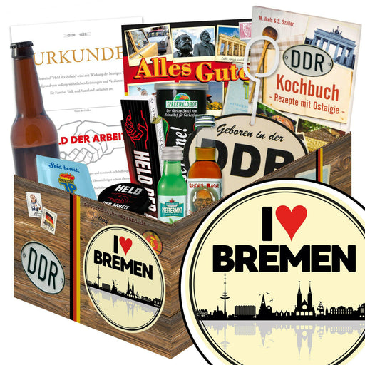 I Love Bremen - Geschenkset Ostpaket "Männer Box" - Ossiladen I Ostprodukte Versand