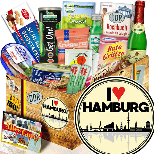 I love Hamburg Spezialitäten Set M - Ossiladen I Ostprodukte Versand