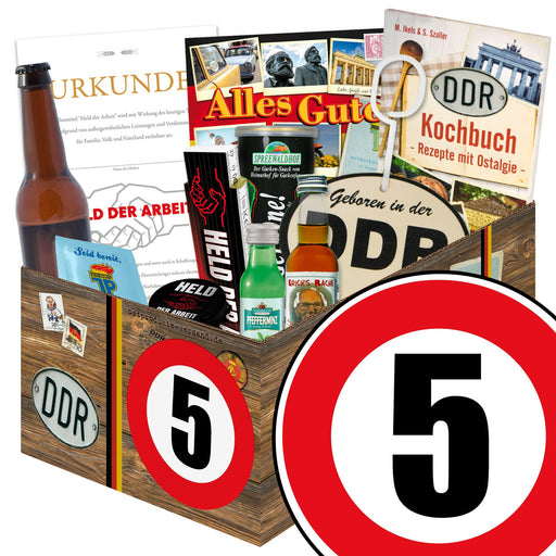 Zahl 5 - Geschenkset Ostpaket "Männer Box" - Ossiladen I Ostprodukte Versand