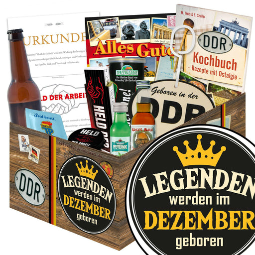 Legenden werden im Dezember geboren - Geschenkset Ostpaket "Männer Box" - Ossiladen I Ostprodukte Versand