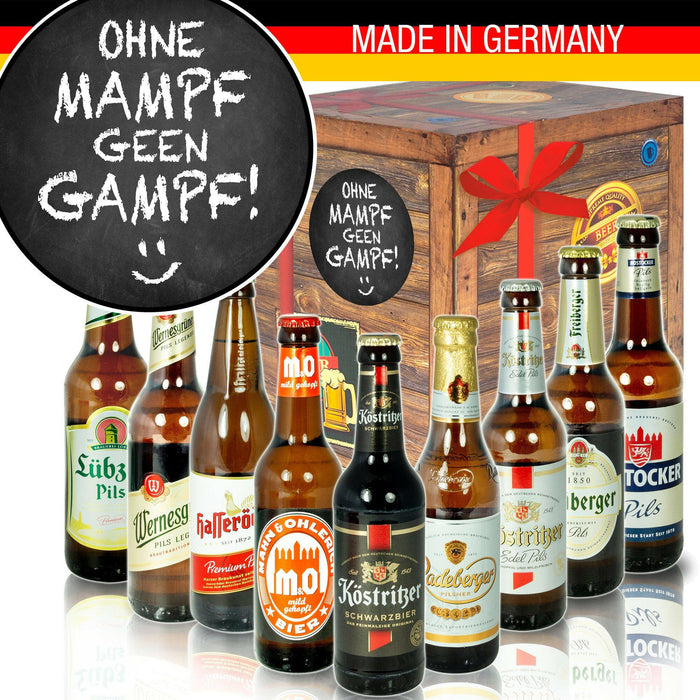 ohne mampf geen Gampf - Geschenkbox "Ostbiere" 9er Set - Ossiladen I Ostprodukte Versand