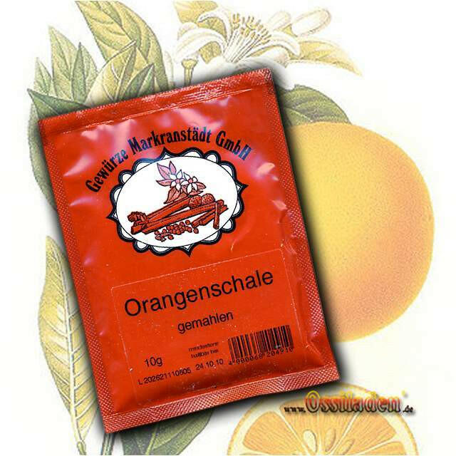 Orangenschale - gemahlen