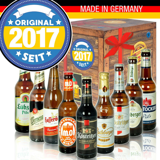 Original seit 2017 - Geschenkbox "Ostbiere" 9er Set - Ossiladen I Ostprodukte Versand