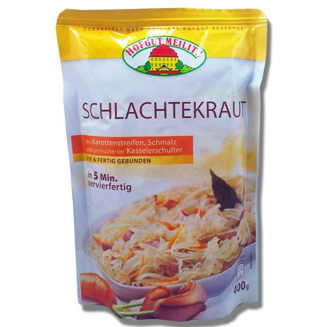 Schlachtekraut mit Karotten und Kasselerschulter ( Hofgut Melitz