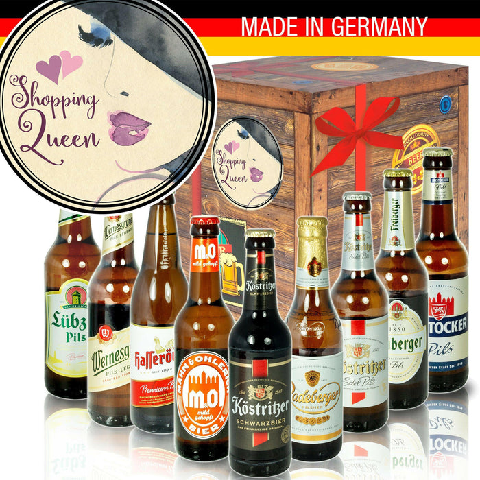 Shoppingqueen - Geschenkbox "Ostbiere" 9er Set - Ossiladen I Ostprodukte Versand