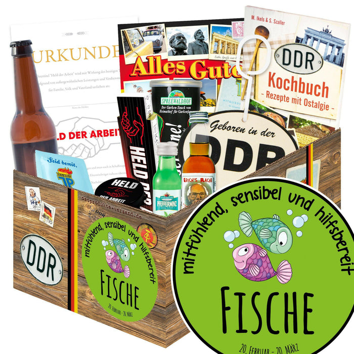 Sternzeichen Fische - Geschenkset Ostpaket "Männer Box" - Ossiladen I Ostprodukte Versand