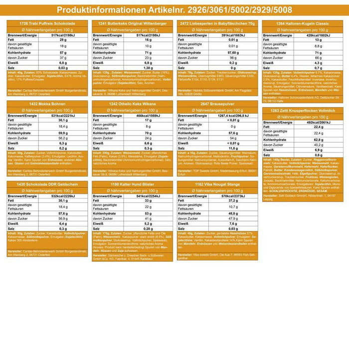 Sternzeichen Krebs - Süßigkeiten Set DDR L - Ossiladen I Ostprodukte Versand