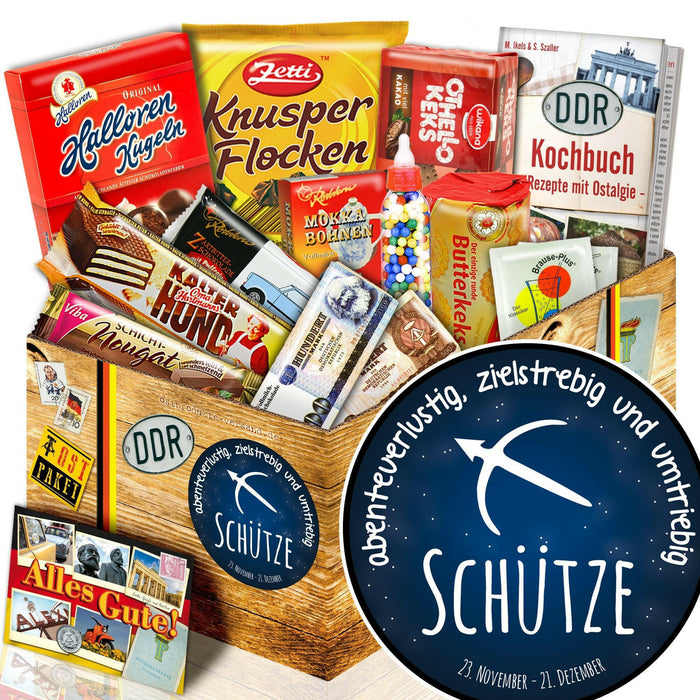 Sternzeichen Schütze - Süßigkeiten Set DDR L - Ossiladen I Ostprodukte Versand