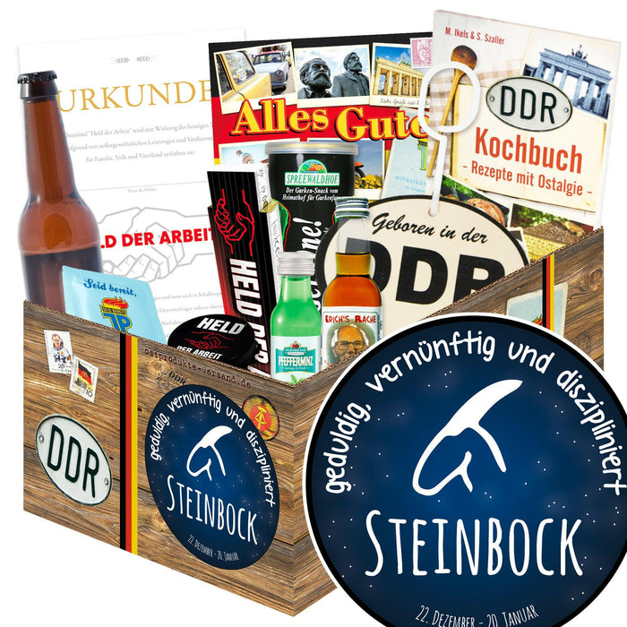 Sternzeichen Steinbock - Geschenkset Ostpaket "Männer Box" - Ossiladen I Ostprodukte Versand