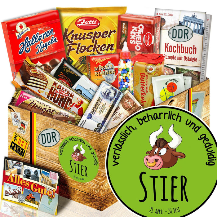 Sternzeichen Stier - Süßigkeiten Set DDR L - Ossiladen I Ostprodukte Versand