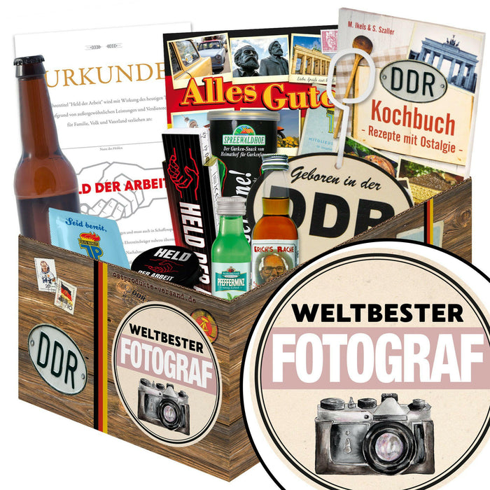 Weltbester Fotograf - Geschenkset Ostpaket "Männer Box" - Ossiladen I Ostprodukte Versand