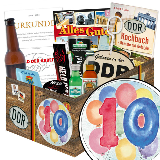 Zahl 10 - Geschenkset Ostpaket "Männer Box" - Ossiladen I Ostprodukte Versand