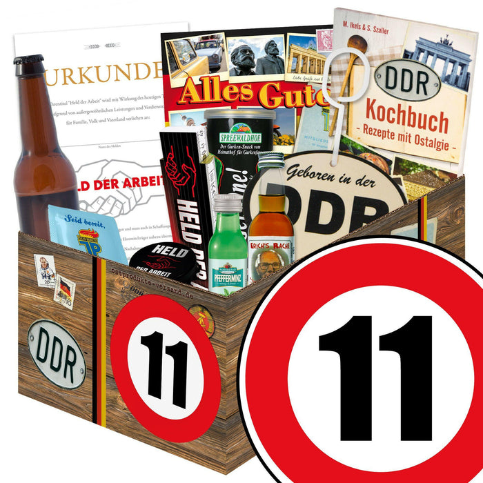 Zahl 11 - Geschenkset Ostpaket "Männer Box" - Ossiladen I Ostprodukte Versand