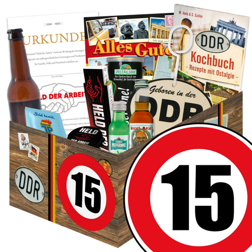 Zahl 15 - Geschenkset Ostpaket "Männer Box" - Ossiladen I Ostprodukte Versand