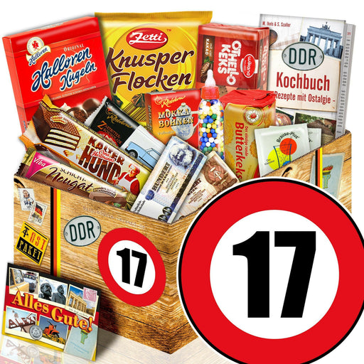 Zahl 17 - Süßigkeiten Set DDR L - Ossiladen I Ostprodukte Versand