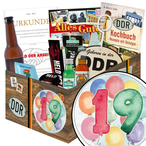 Zahl 19 - Geschenkset Ostpaket "Männer Box" - Ossiladen I Ostprodukte Versand