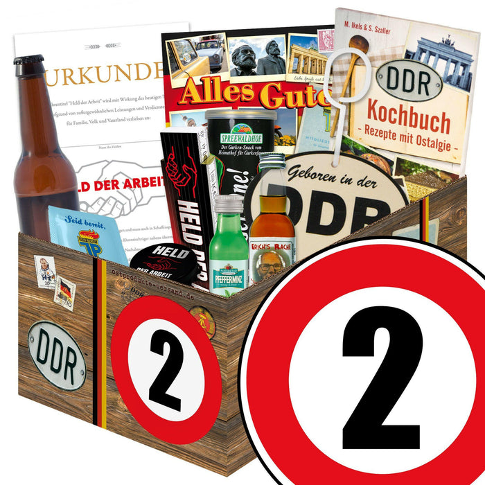 Zahl 2 - Geschenkset Ostpaket "Männer Box" - Ossiladen I Ostprodukte Versand