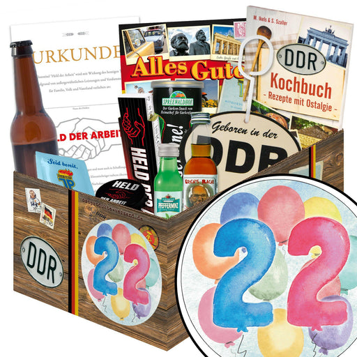 Zahl 22 - Geschenkset Ostpaket "Männer Box" - Ossiladen I Ostprodukte Versand