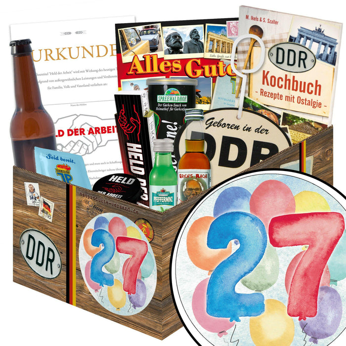 Zahl 27 - Geschenkset Ostpaket "Männer Box" - Ossiladen I Ostprodukte Versand