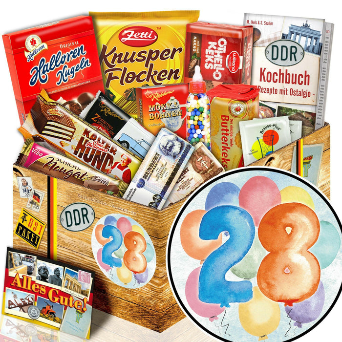 Zahl 28 - Süßigkeiten Set DDR L - Ossiladen I Ostprodukte Versand