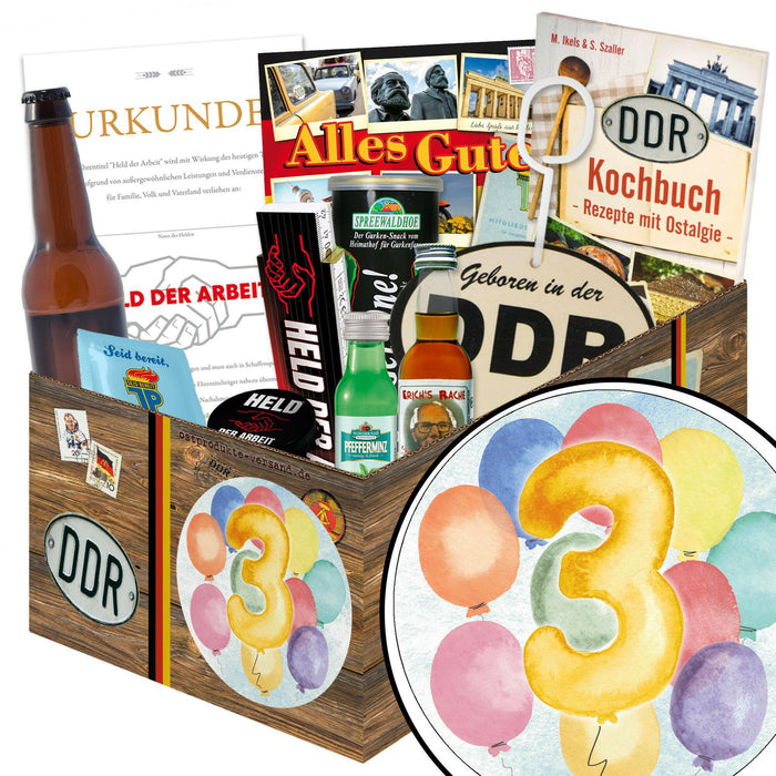 Zahl 3 - Geschenkset Ostpaket "Männer Box" - Ossiladen I Ostprodukte Versand