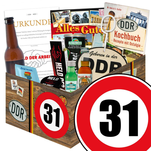 Zahl 31 - Geschenkset Ostpaket "Männer Box" - Ossiladen I Ostprodukte Versand