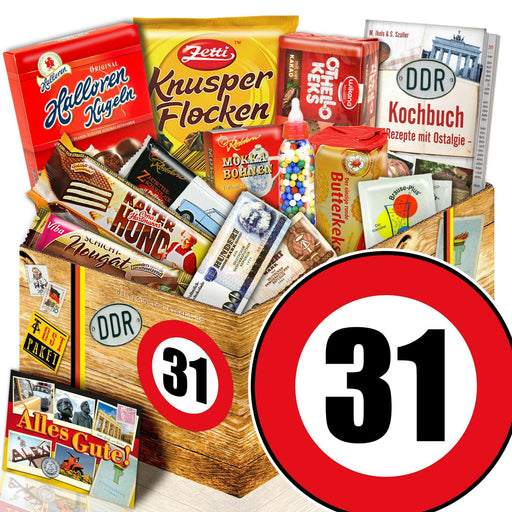 Zahl 31 - Süßigkeiten Set DDR L - Ossiladen I Ostprodukte Versand