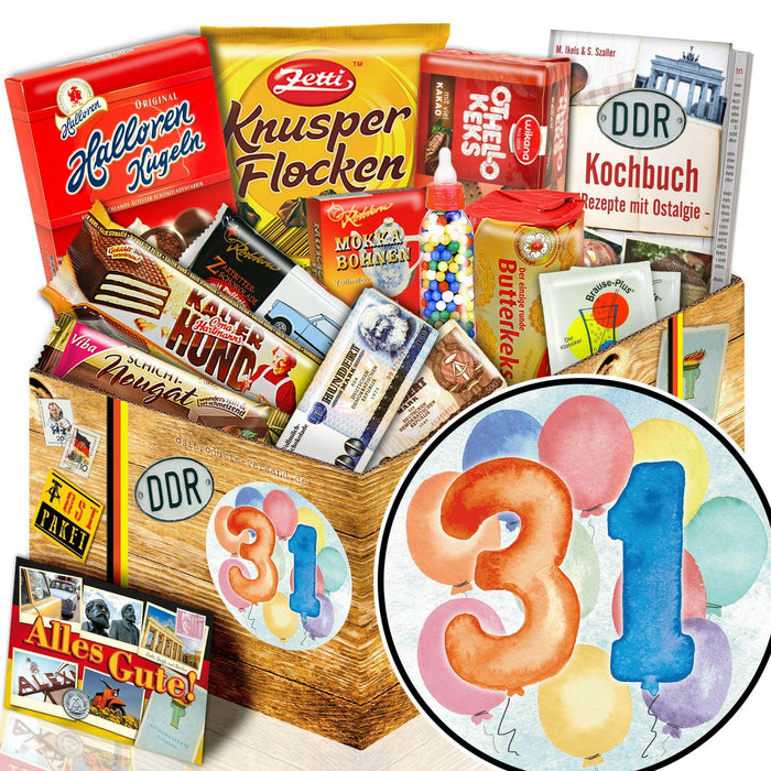 Zahl 31 - Süßigkeiten Set DDR L - Ossiladen I Ostprodukte Versand