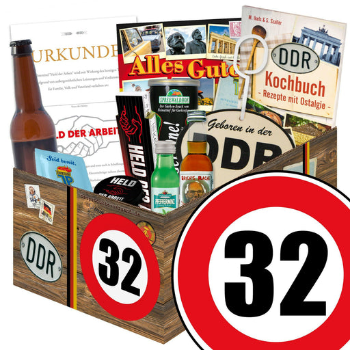 Zahl 32 - Geschenkset Ostpaket "Männer Box" - Ossiladen I Ostprodukte Versand