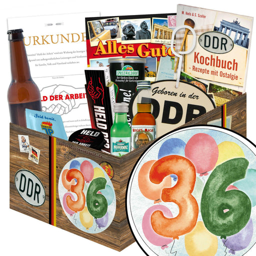 Zahl 36 - Geschenkset Ostpaket "Männer Box" - Ossiladen I Ostprodukte Versand