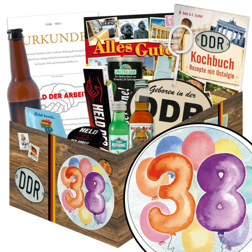 Zahl 38 - Geschenkset Ostpaket "Männer Box" - Ossiladen I Ostprodukte Versand