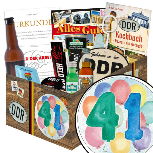 Zahl 41 - Geschenkset Ostpaket "Männer Box" - Ossiladen I Ostprodukte Versand