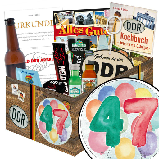 Zahl 47 - Geschenkset Ostpaket "Männer Box" - Ossiladen I Ostprodukte Versand