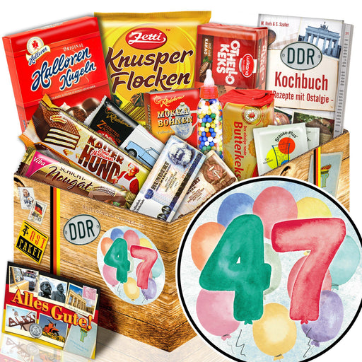 Zahl 47 - Süßigkeiten Set DDR L - Ossiladen I Ostprodukte Versand