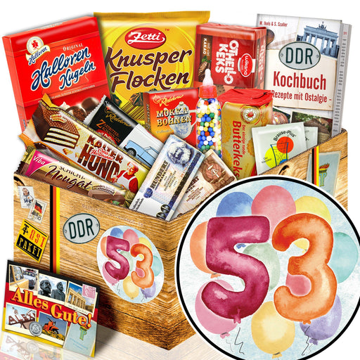 Zahl 53 - Süßigkeiten Set DDR L - Ossiladen I Ostprodukte Versand