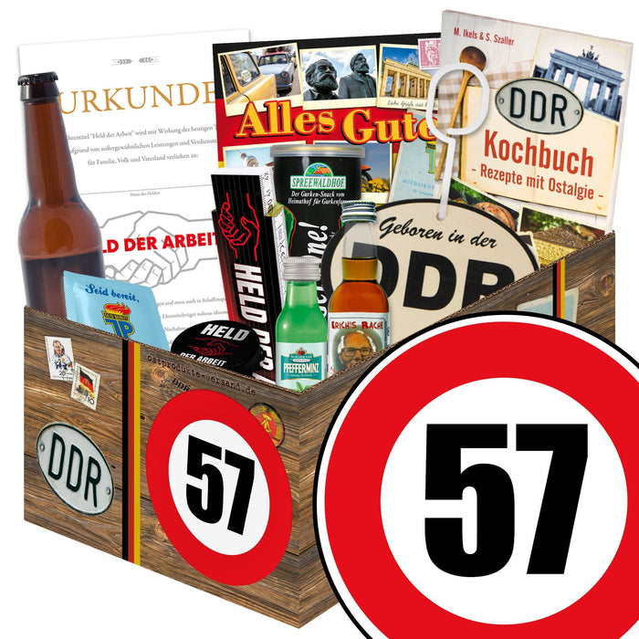 Zahl 57 - Geschenkset Ostpaket "Männer Box" - Ossiladen I Ostprodukte Versand