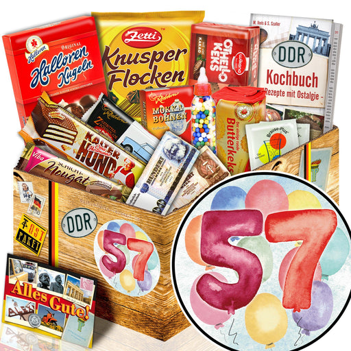 Zahl 57 - Süßigkeiten Set DDR L - Ossiladen I Ostprodukte Versand